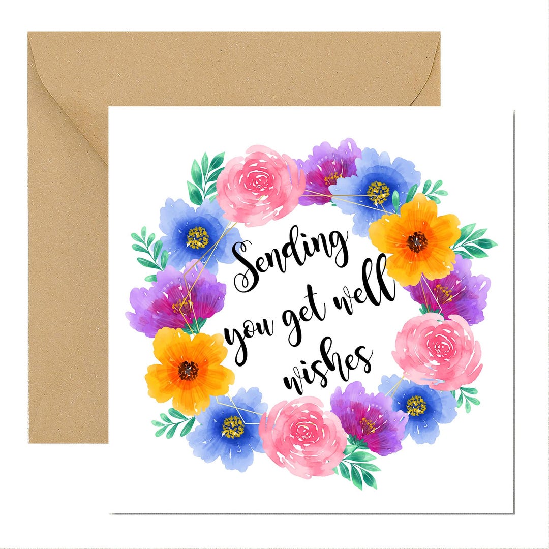 Get Well Soon Card - Sending You Get Well Wishes | Get Well Soon Card ...