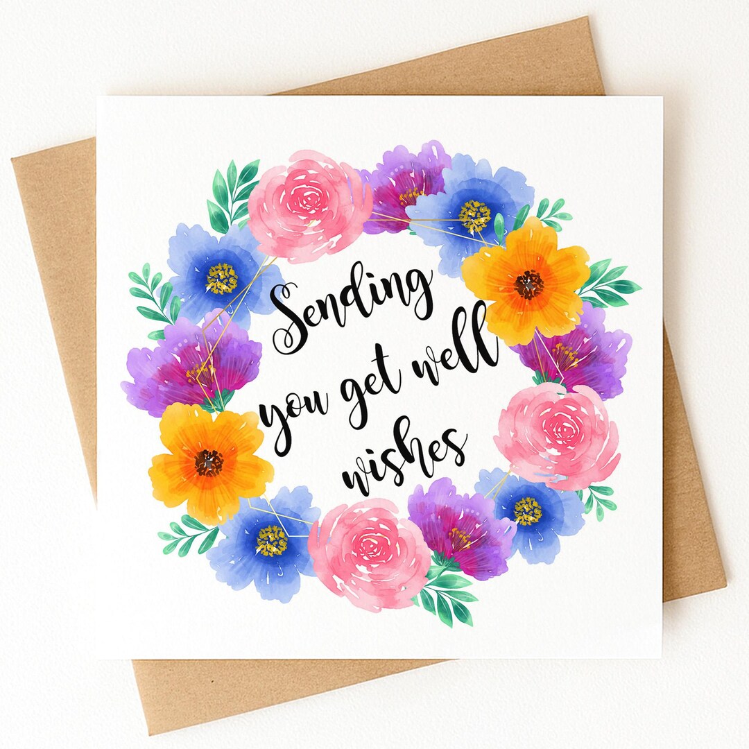Get Well Soon Card - Sending You Get Well Wishes | Get Well Soon Card ...