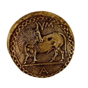 Antique French Bronze Trinket bowl by Max Le Verrier - Zodiacal Sign Of Taurus