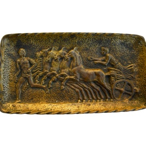 Antique French Bronze Pin Tray by Max Le Verrier - The Heraclès Chariot - Antique Greek Race