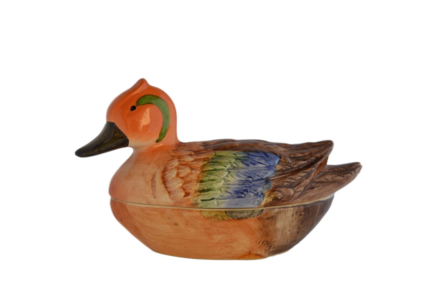 Terrine de Canard Français Authentique - Faience Terrine Michel Caugant Foie Gras Dish Country Cotta