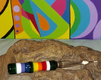 Rainbow/Green Sparkle Glob Wand