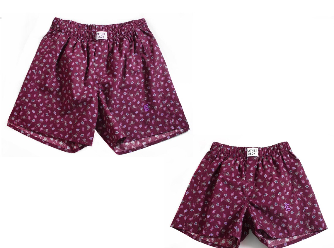 Men's shorts sleep boxer shorts 100 cotton boxers gift Etsy