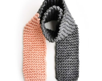 Bufanda Katy / Bufanda de punto / Hecho a mano / Super Chunky / Bufanda lana / Adulto