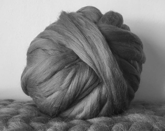 MUESTRA GRATIS / Hilo de lana gigante / Hilo jumbo / Lana británica / Hilo para tejer a mano / Hilo para tejer a mano / Rosa / Verde azulado / Gris / Crudo / Naranja