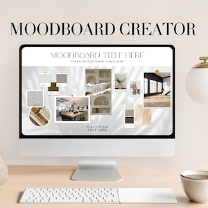 Interior Design Moodboard Template | Canva Vision Board Creator Toolkit | Design Concept Presentation
