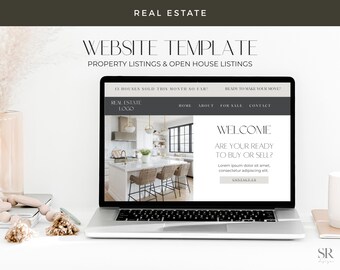 Modern Real Estate Website Template | Realtor | Real Estate Agent | Mobile Friendly Landing Page for Property Listing, Open House