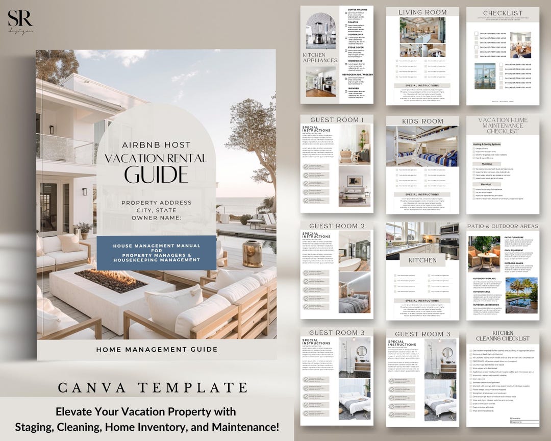 Airbnb Hosts Essential Templates for Property Management: Staging,  Maintenance, Inventory, Cleaning | Ultimate Vacation Rental Toolkit - Etsy