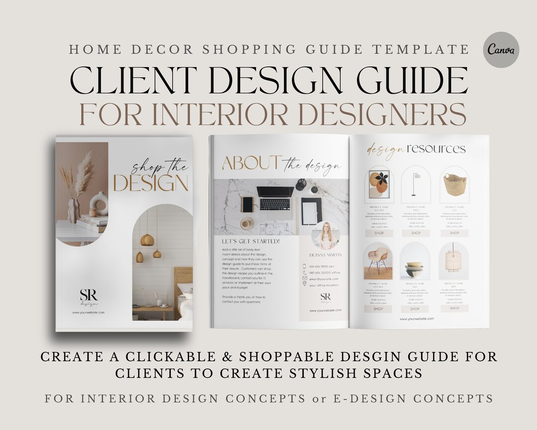 Home Decor Shopping List Template for Interior Designers Shop the