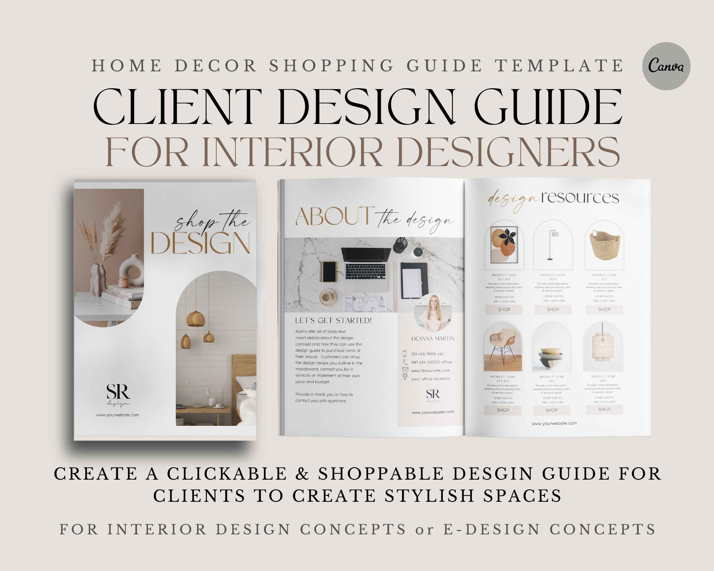 Custom Accessory Interior Design Mood Board & Shopping List 