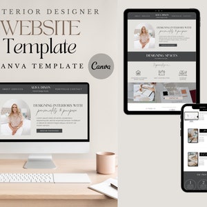 Interior Design Website Template | Portfolio & Services Sales Page for Designers, Decorators and Home Stagers image 4