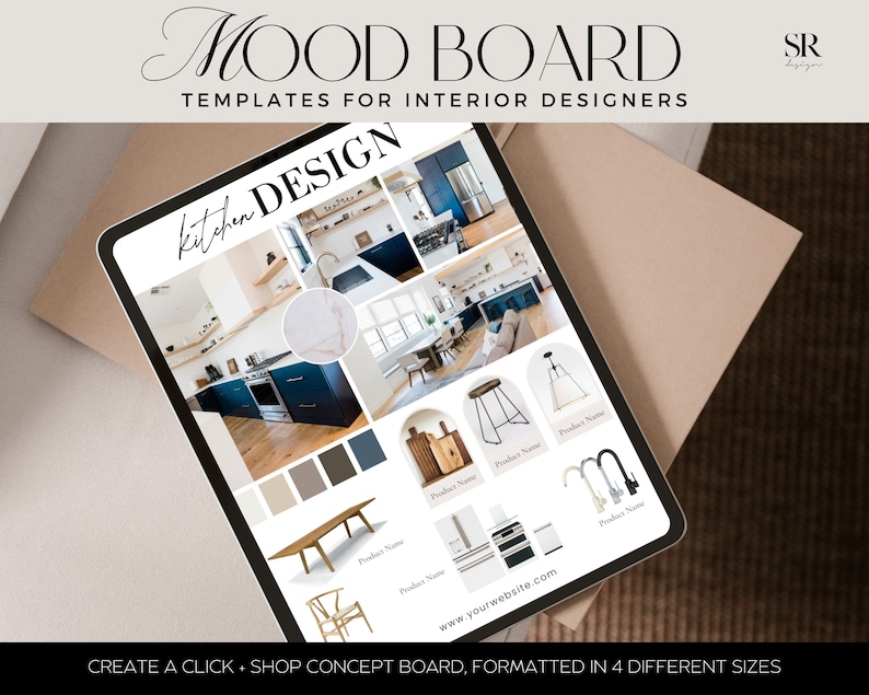 Interior Design Moodboard Template Design Concept Board, Product ...