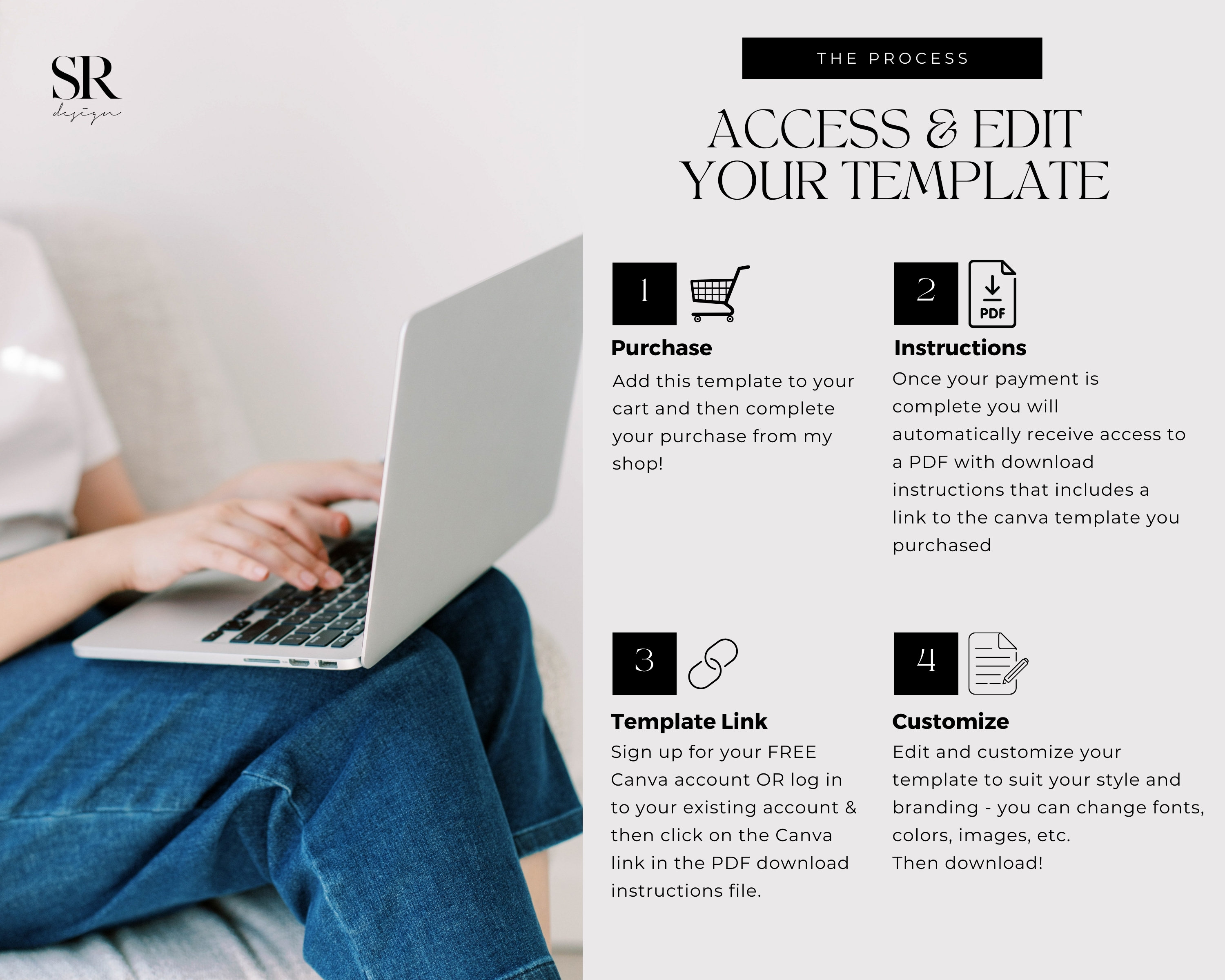 Interior Design Website Template | Portfolio & Services Sales Page for ...