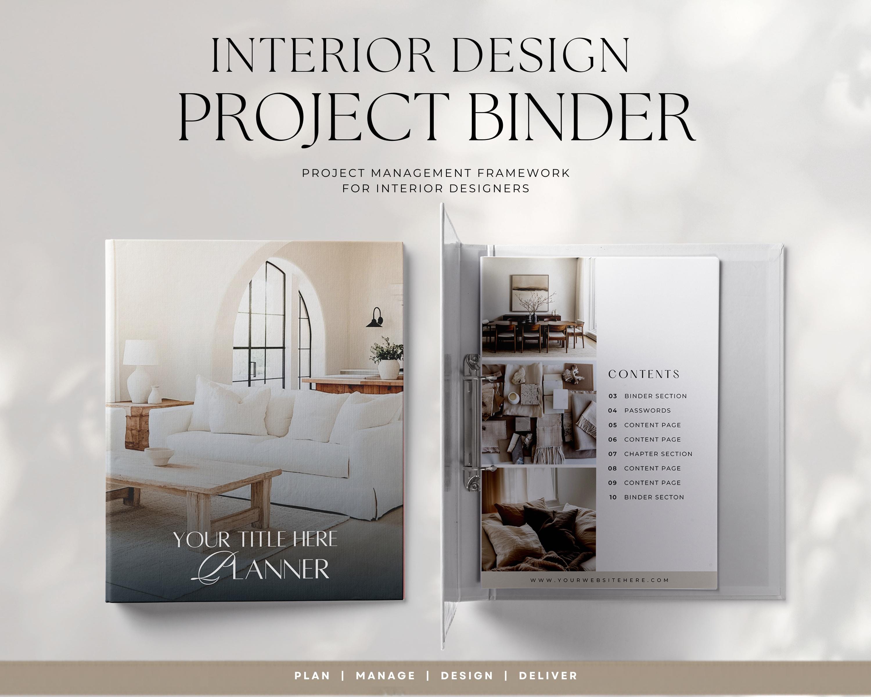Interior Design Project Binder Bundle | Client Management Templates for ...