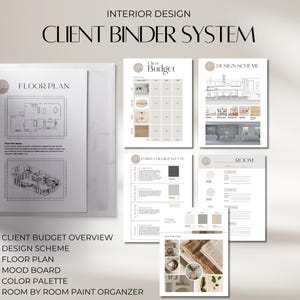 Interior Design Client Binder System, Project Management ...