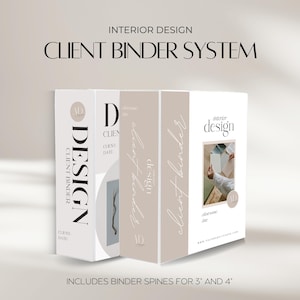 Interior Design Client Binder System, Project Management ...