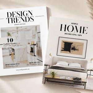 Interior Design Digital Home Decor Lead Magnet, Client Guide, Decor Product Shopping List for Interior Designers | White Label + PLR License