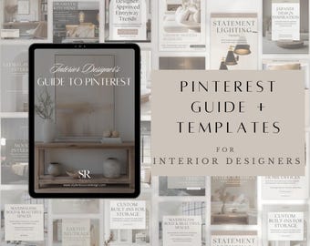 Ultimate Pinterest Bundle for Interior Designers | Includes Pin Templates + Guide | Audit, SEO & Strategy Planner + More!