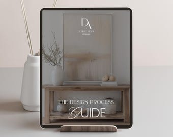 The Design Process Client Guide Template for Interior Designers with Initial Meeting Expectations includes Done For You Copy + Stock Images