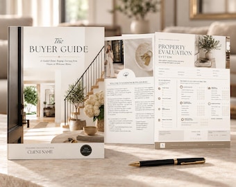 Real Estate Buyer Guide & Workbook | Realtor Buyer Consultation Template