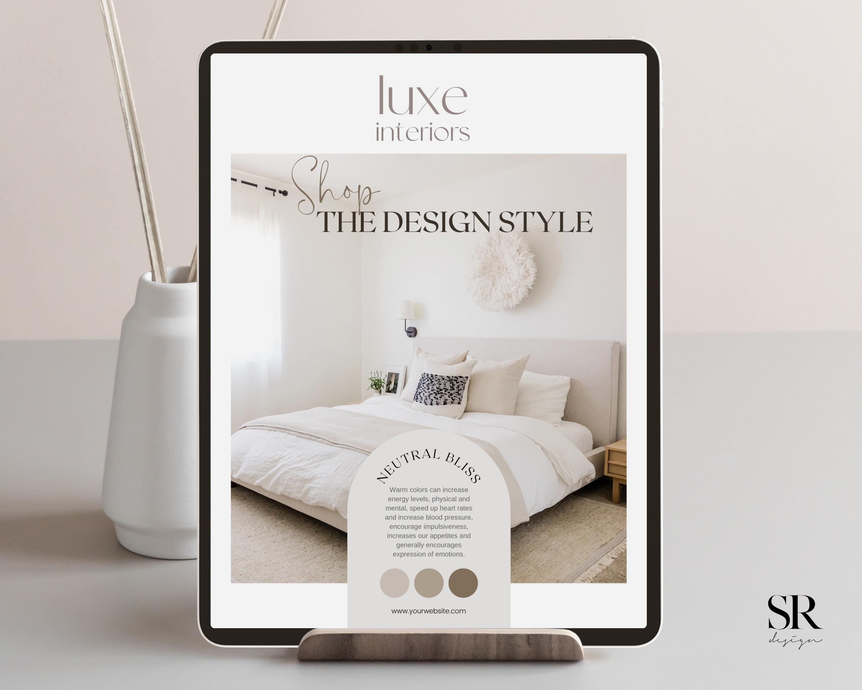 Interior Design Concept Board Template | Shoppable E-design Moodboard ...