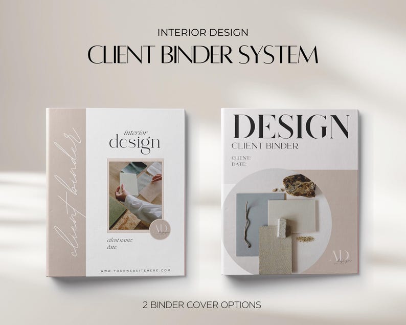 Interior Design Client Binder System, Project Management ...