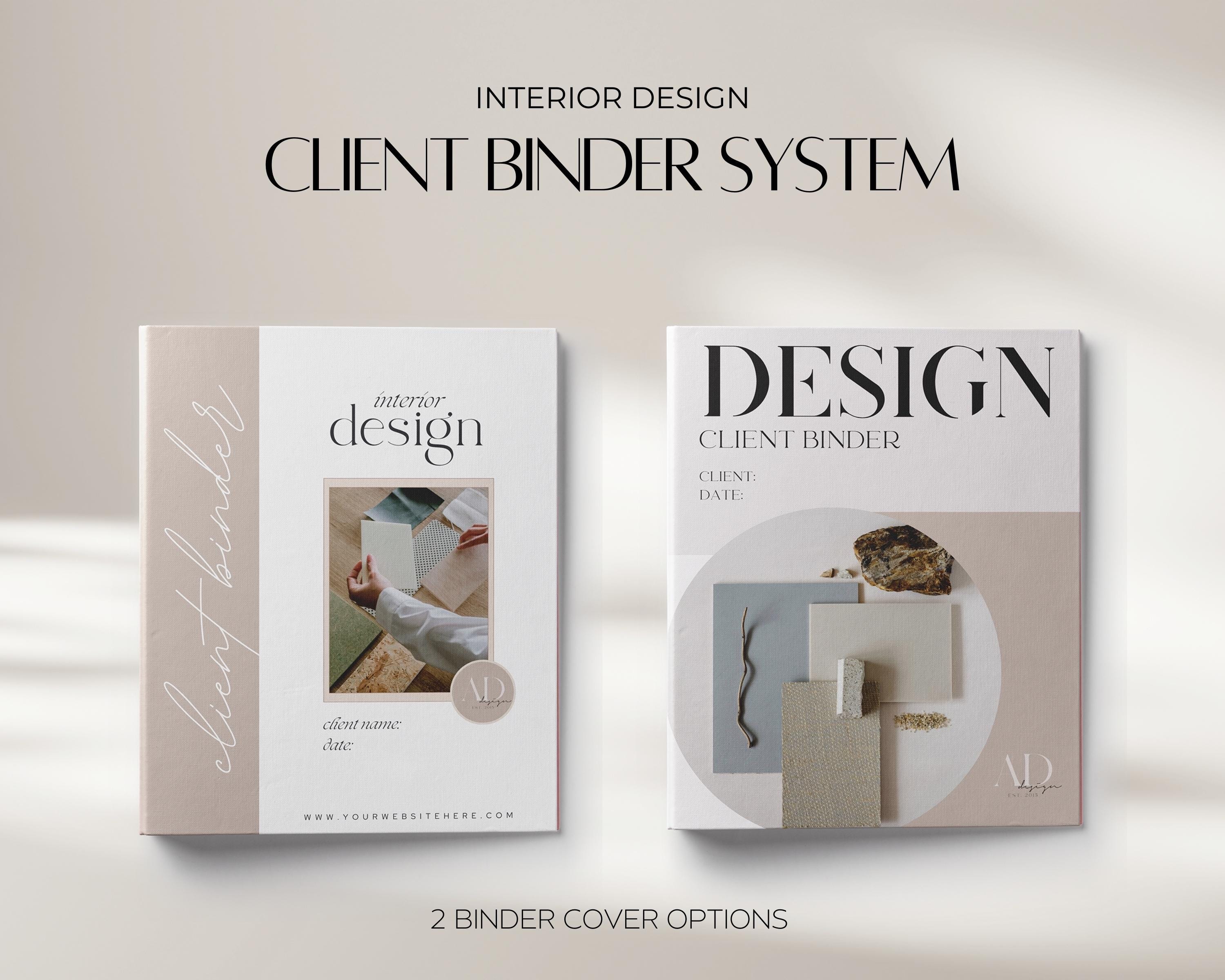 Interior Design Client Binder System, Project Management ...