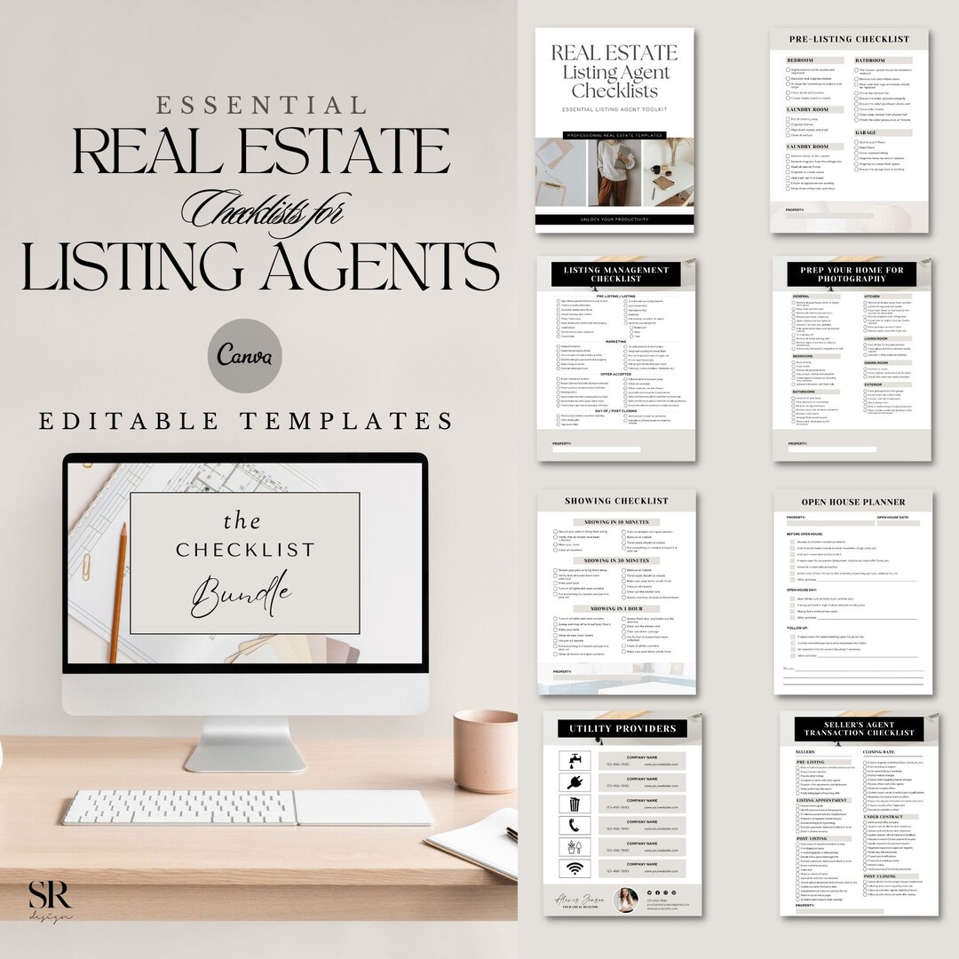 Real Estate Checklist Templates for Listing Agents Essential Etsy