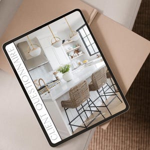 Interior Design New Client Onboarding Guide - Discovery Call, Terms & Conditions, Menu of Services, Design Process, Testimonials + More!