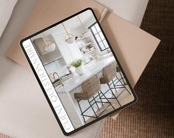 Interior Design New Client Onboarding Guide - Discovery Call, Terms & Conditions, Menu of Services, Design Process, Testimonials + More!