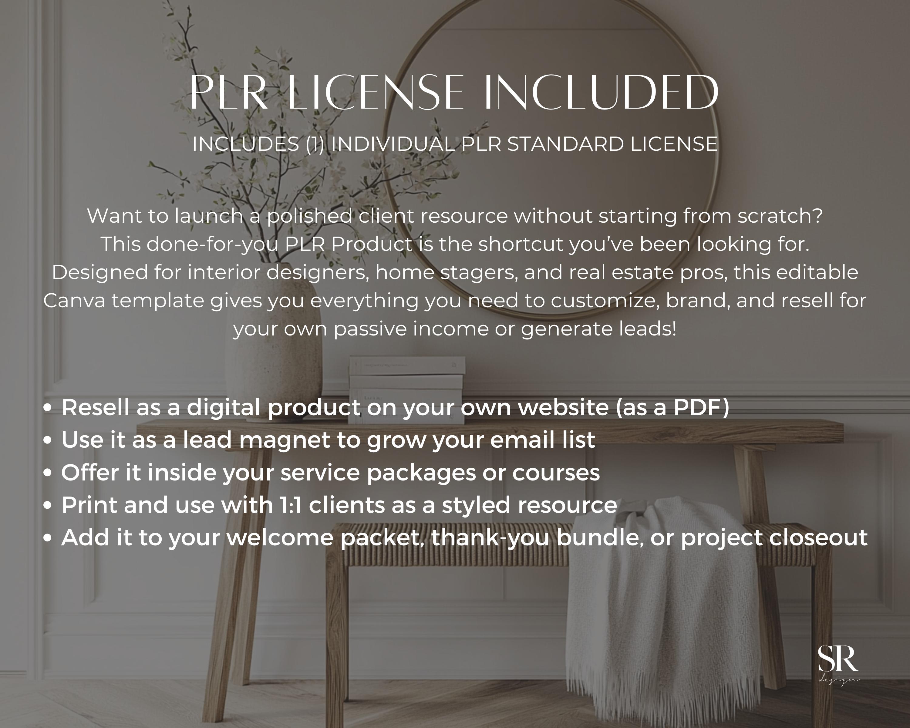 Interior Design Room Redesign Cheat Sheet + Client Guide | White Label ...