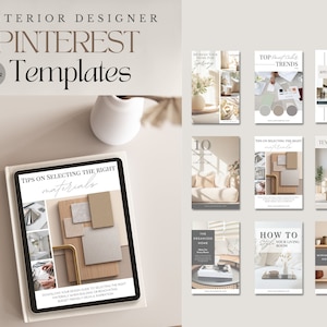 Interior Design Pinterest Editable Templates | Video Animated Pins | Home Decor Bloggers | Social Media Posts Marketing | Home Staging