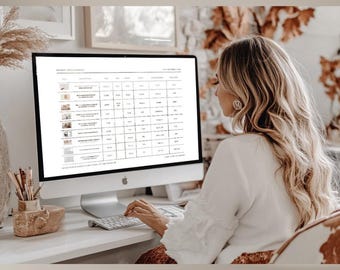 Interior Design Bundle Furniture and Fixtures Schedule Templates - Budget & Procurement, General Specifications, Client Project Management