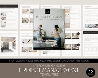 Interior Design Ultimate Client Project Management Bundle: From Onboarding to Offboarding, Essential Templates for Interior Designers