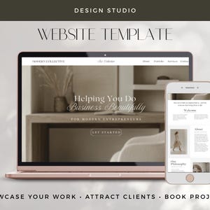 Website Template for Service-Based Design Studios & Creative Service Based Business