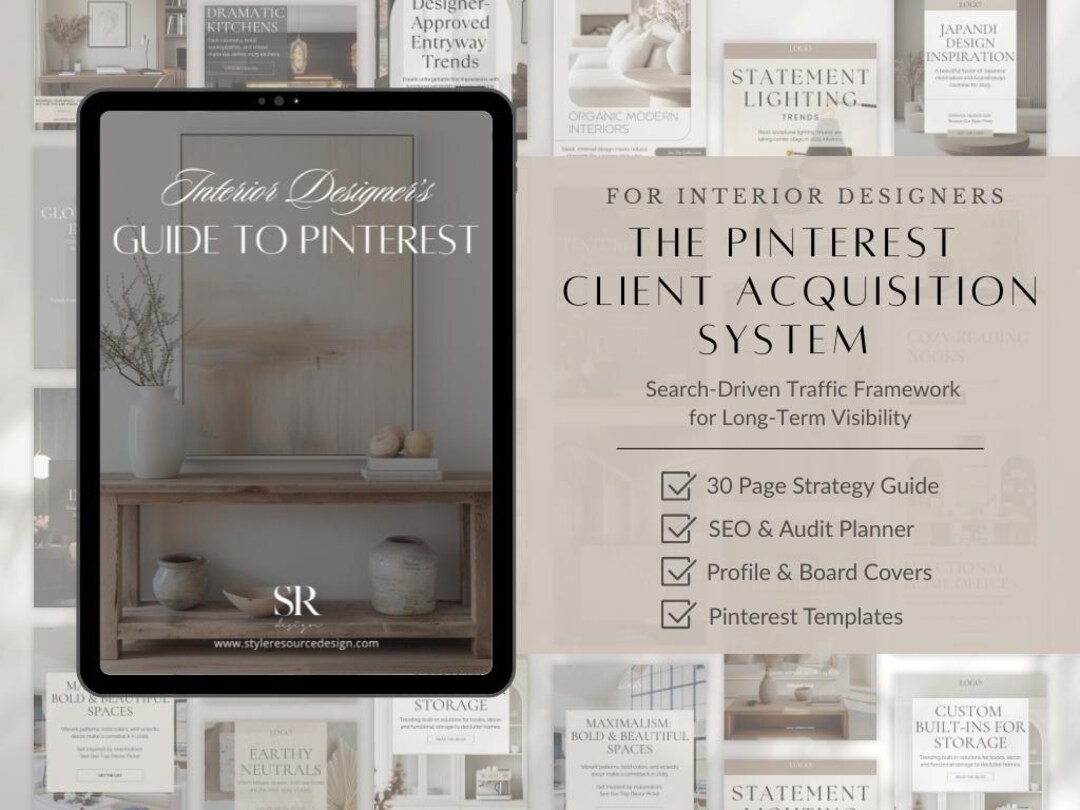 Interior Designer Pinterest Marketing System | Traffic Strategy, SEO ...