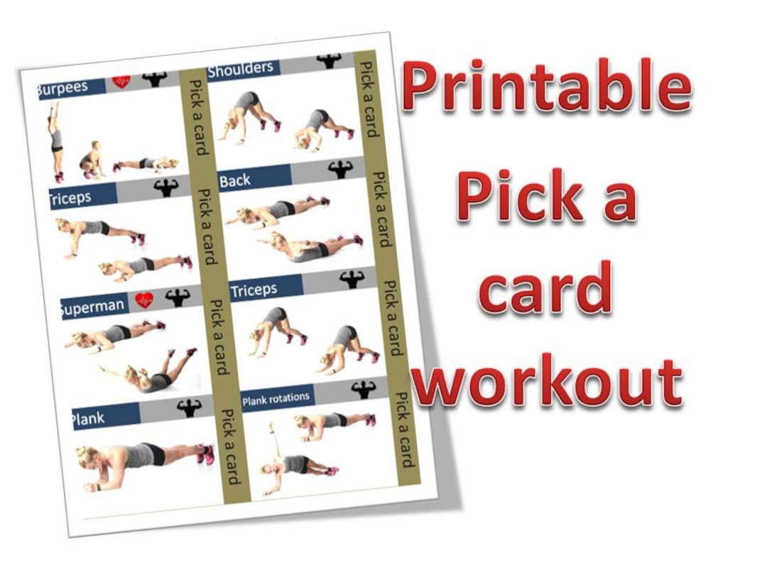 Free Printable Exercise Cards For Adults
