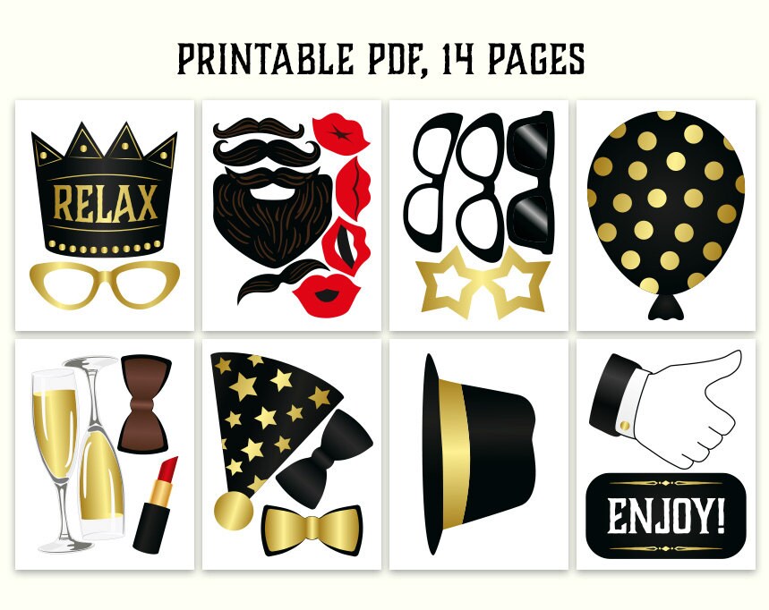 Retirement Photo Booth Props: Printable PDF. Retirement Party - Etsy