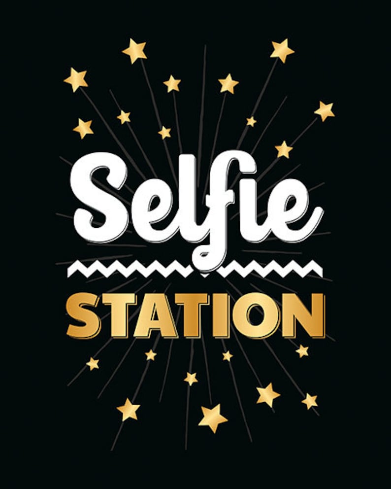 Selfie Station Sign Printable Photo Booth Decoration Wedding Etsy 