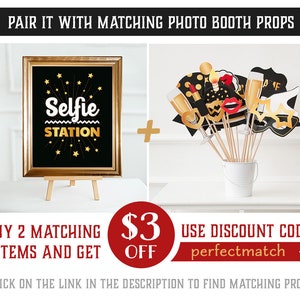 Selfie Station Sign. Printable Photo Booth Decoration. Wedding ...
