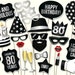 80th Birthday Photo Booth Props Printable PDF. Eightieth Birthday Party ...