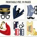 Train Party Photo Booth Props: Printable PDF. Train Party Printables. Railroad Party Props ...