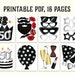 50th Birthday Photo Booth Props Printable PDF. Birthday Party ...