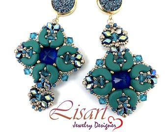 Schema PDF per realizzare gli orecchini "FLAMENCO".