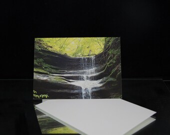 Waterfall 3 x 5 note card nature, waterfall, blank note card, photography