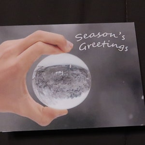 Tarjetas de felicitación de temporada, tarjetas en blanco, tarjetas con notas, obsequio para anfitriona, fotografía, nieve, juego de 10