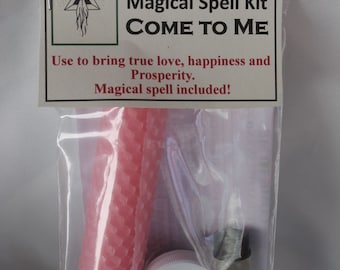 Come to Me, Bring True Love, Happiness, Attract True Friends, Bring Prosperity, Love Spell Kit, Wiccan Ritual Supplies.