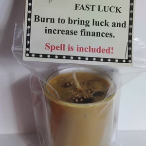 Fast Luck Candle, Bring Luck, Increase Finances, Herbal Candle ...