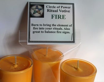 Fire Candle, Element of Fire, Balance Fire Signs, Wicca Ritual Candle, Wicca Supplies, Wicca Rituals, Soy Candle, Fragrance Candle.