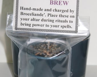 Witches Brew Candle, Witches Brew Herbal Spell Candle, Herbal Candle, Casting Spells, Power, Soy Candle, Wicca Supplies.